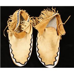 Contemporary Indian Beaded Moccasins