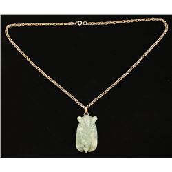 Jadeite Scarab Pendant