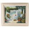 Image 1 : Original Oil on Canvas of Garden Scene