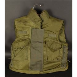 Military Green Body Armor Vest with 3/4 Collar.