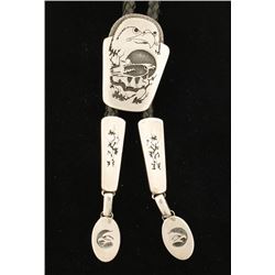 Very Handsome Original Zuni Sterling Silver Bolo