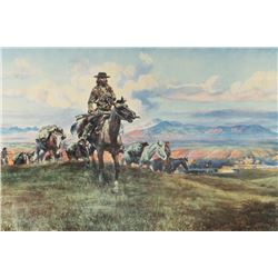 Fine Art Print "Free Trader" by C.M. Russell.