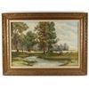 Image 1 : Original Oil on Canvas of Wooded Landscape