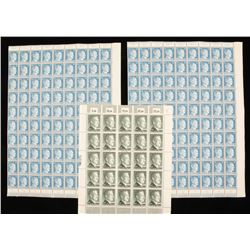 Lot of 3 Sheets of German WWII Hitler Stamps