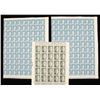 Image 1 : Lot of 3 Sheets of German WWII Hitler Stamps