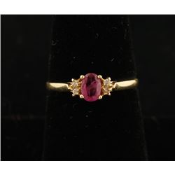 Ladies Ruby and Diamond Ring Set