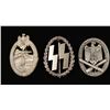 Image 1 : Lot of 3 German WWII Badges.