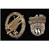 Image 1 : Lot of 2 German WWII Badges.