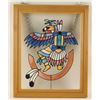 Image 1 : Stained Glass Art Piece Depicting Kachina