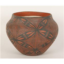 Early Native American Bowl with Floral Swirl