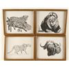 Image 1 : Lot of 15 Fine Art African Animal Prints
