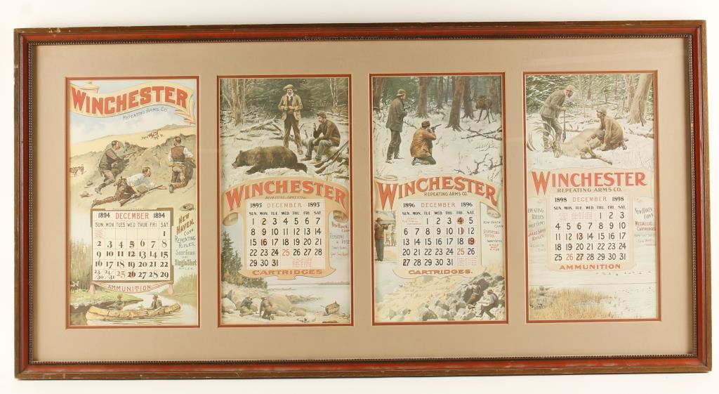 Framed Winchester Advertising Calendars