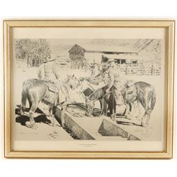 Fine Art Print by Shoofly "Confab at the Cooler"