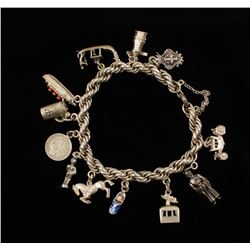 Vintage Sterling Charm Bracelet