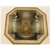 Image 1 : Octagon Shaped Ceramic Ashtray with Glass Inserts