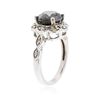Image 3 : 14KT White Gold 3.68ct Black Diamond Ring
