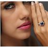 Image 1 : 14KT Yellow Gold 3.71ct Tanzanite and Diamond Ring