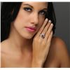 Image 2 : 14KT Yellow Gold 3.71ct Tanzanite and Diamond Ring