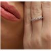 Image 2 : 14KT White Gold 0.10ctw Diamond Ring