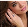 Image 2 : 14KT White Gold 1.62ct Tanzanite and Diamond Ring