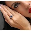 Image 5 : 14KT White Gold 1.49ct Tanzanite and Diamond Ring