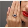 Image 6 : 14KT White Gold 1.49ct Tanzanite and Diamond Ring