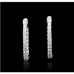 14KT White Gold 2.23ctw Diamond Earrings