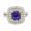 Image 1 : 14KT Two-Tone 2.62ct Tanzanite and Diamond Ring