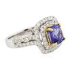 Image 2 : 14KT Two-Tone 2.62ct Tanzanite and Diamond Ring