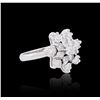 Image 4 : 14KT White Gold 1.14ctw Diamond Ring