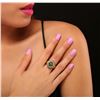 Image 1 : 18KT Yellow Gold 2.63ct Emerald and Diamond Ring