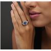 Image 6 : 14KT White Gold 2.11ct Tanzanite and Diamond Ring