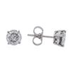 Image 2 : 14KT White Gold 1.45ctw Diamond Stud Earrings