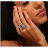 Image 1 : 14KT White Gold 6.93ct Tanzanite and Diamond Ring