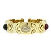 Image 3 : 18KT Yellow Gold 15.24ctw Tourmaline and Diamond Bangle Bracelet