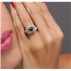 Image 2 : 14KT White Gold 3.12ctw Brown Diamond Ring