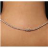 Image 5 : 14KT White Gold GIA Certified 31.37ct Tanzanite and Diamond Pendant With Chain