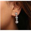 Image 1 : 14KT White Gold 0.57ctw Diamond Earrings