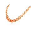 Image 6 : 14KT Yellow Gold 75.33ctw Coral and Diamond Necklace