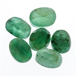 8.28cts. Oval Cut Natural Emerald Parcel