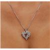 Image 5 : 14KT White Gold 0.55ctw Diamond Pendant With Chain