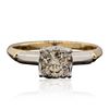 Image 1 : Platinum 0.44ct Diamond Solitaire Ring