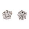 Image 3 : 14KT White Gold 2.15ctw Diamond Solitaire Earrings