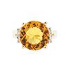Image 1 : 14KT Yellow Gold 3.58ct Citrine and Diamond Ring
