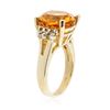 Image 3 : 14KT Yellow Gold 3.58ct Citrine and Diamond Ring