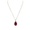 Image 4 : 14KT Rose Gold 17.70ct Ruby and Diamond Pendant