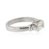 Image 2 : 14KT White Gold 0.80ctw Diamond Ring