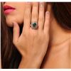 Image 2 : 14KT Rose Gold 2.49ct Emerald and Diamond Ring