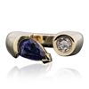 Image 1 : 14KT Yellow Gold Tanzanite and Diamond Ring