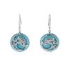 Image 3 : 18KT White Gold 11.57ctw Turquoise and Diamond Earrings